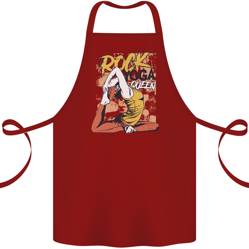 Rock Yoga Queen Cotton Apron 100% Organic Maroon