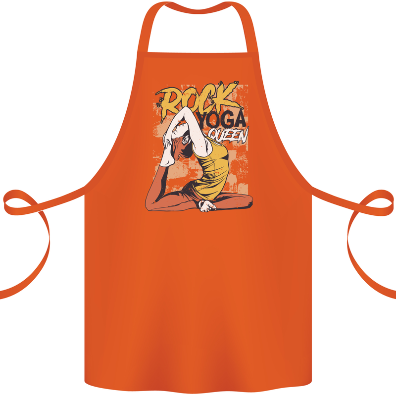 Rock Yoga Queen Cotton Apron 100% Organic Orange