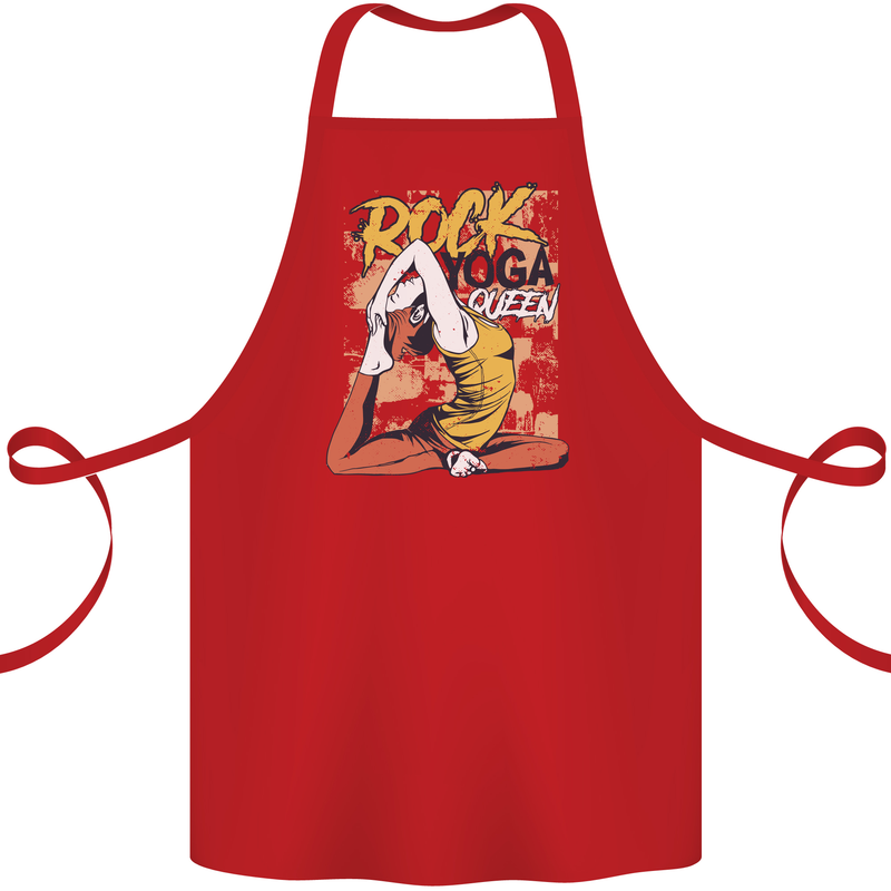 Rock Yoga Queen Cotton Apron 100% Organic Red