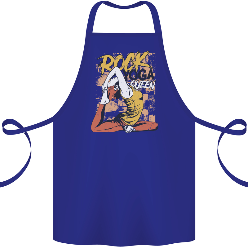Rock Yoga Queen Cotton Apron 100% Organic Royal Blue
