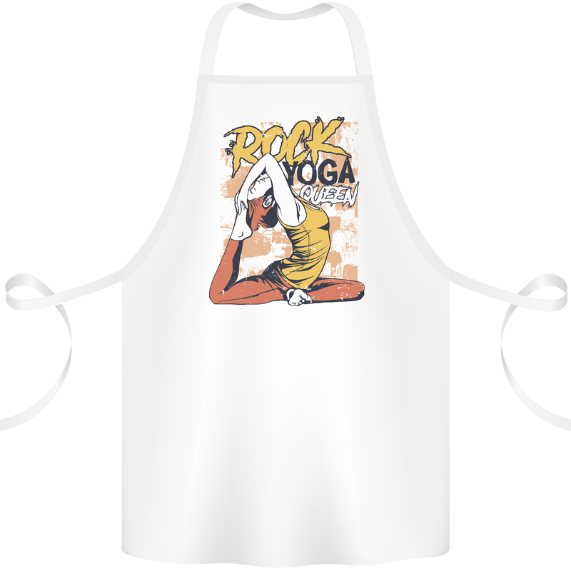 Rock Yoga Queen Cotton Apron 100% Organic White
