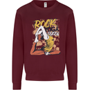 Rock Yoga Queen Kids Sweatshirt Jumper Maroon