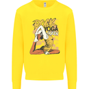 Rock Yoga Queen Kids Sweatshirt Jumper Yellow