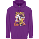 Rock Yoga Queen Mens 80% Cotton Hoodie Purple