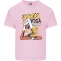 Rock Yoga Queen Mens Cotton T-Shirt Tee Top Light Pink