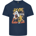 Rock Yoga Queen Mens Cotton T-Shirt Tee Top Navy Blue