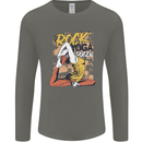 Rock Yoga Queen Mens Long Sleeve T-Shirt Charcoal