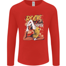 Rock Yoga Queen Mens Long Sleeve T-Shirt Red