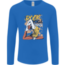 Rock Yoga Queen Mens Long Sleeve T-Shirt Royal Blue