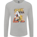 Rock Yoga Queen Mens Long Sleeve T-Shirt Sports Grey