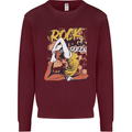 Rock Yoga Queen Mens Sweatshirt Jumper Maroon