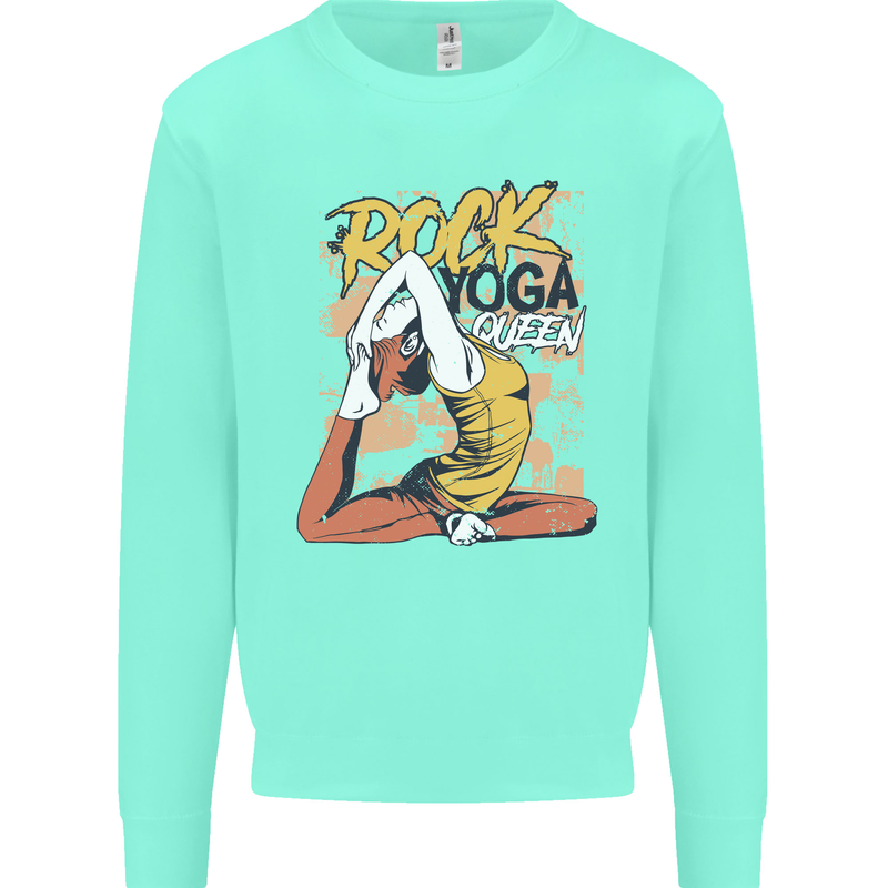 Rock Yoga Queen Mens Sweatshirt Jumper Peppermint