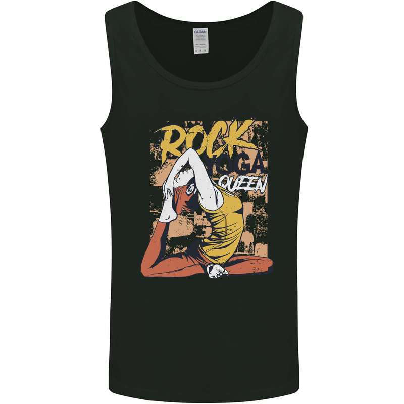 Rock Yoga Queen Mens Vest Tank Top Black