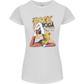 Rock Yoga Queen Womens Petite Cut T-Shirt White
