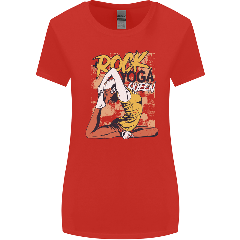 Rock Yoga Queen Womens Wider Cut T-Shirt Red