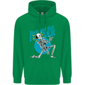 Rock & Roll Forever Air Guitar Skeleton Skull Childrens Kids Hoodie Irish Green