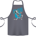 Rock & Roll Forever Air Guitar Skeleton Skull Cotton Apron 100% Organic Steel