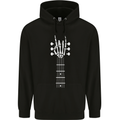 Rock & Roll Guitar Hand Guitarist Electric Childrens Kids Hoodie Black