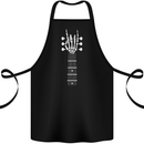Rock & Roll Guitar Hand Guitarist Electric Cotton Apron 100% Organic Black