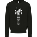 Rock & Roll Guitar Hand Guitarist Electric Kids Sweatshirt Jumper Black