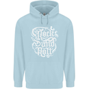 Rock and Roll Guitar Music Childrens Kids Hoodie Light Blue