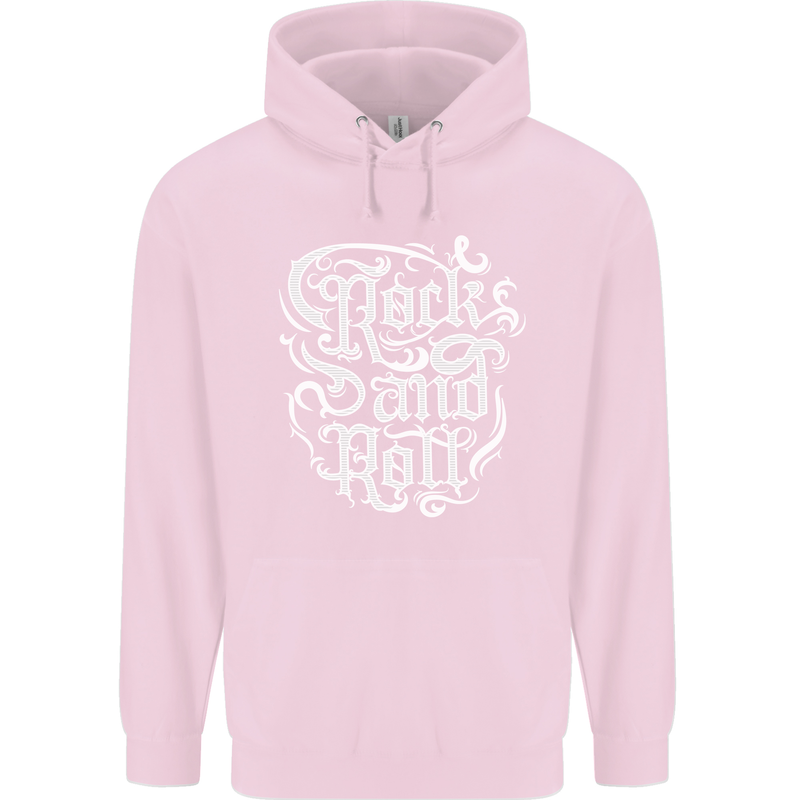 Rock and Roll Guitar Music Childrens Kids Hoodie Light Pink