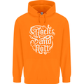 Rock and Roll Guitar Music Childrens Kids Hoodie Orange
