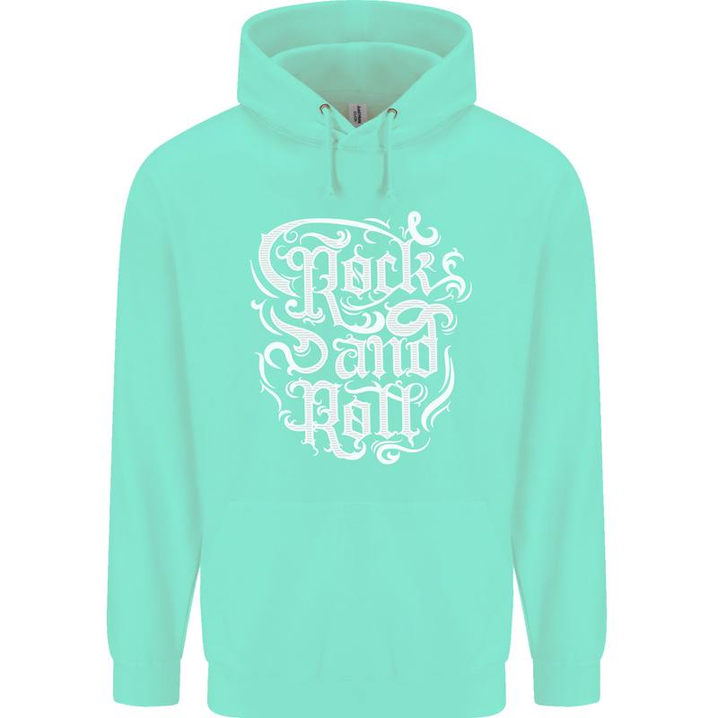 Rock and Roll Guitar Music Childrens Kids Hoodie Peppermint