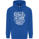 Rock and Roll Guitar Music Childrens Kids Hoodie Royal Blue