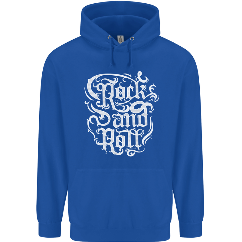 Rock and Roll Guitar Music Childrens Kids Hoodie Royal Blue