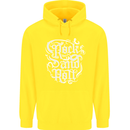 Rock and Roll Guitar Music Childrens Kids Hoodie Yellow