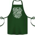 Rock and Roll Guitar Music Cotton Apron 100% Organic Forest Green