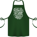 Rock and Roll Guitar Music Cotton Apron 100% Organic Forest Green