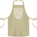 Rock and Roll Guitar Music Cotton Apron 100% Organic Khaki