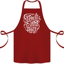 Rock and Roll Guitar Music Cotton Apron 100% Organic Maroon