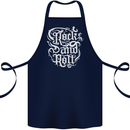 Rock and Roll Guitar Music Cotton Apron 100% Organic Navy Blue