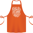 Rock and Roll Guitar Music Cotton Apron 100% Organic Orange