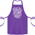 Rock and Roll Guitar Music Cotton Apron 100% Organic Purple