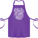 Rock and Roll Guitar Music Cotton Apron 100% Organic Purple