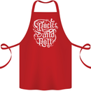 Rock and Roll Guitar Music Cotton Apron 100% Organic Red
