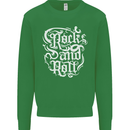 Rock and Roll Guitar Music Kids Sweatshirt Jumper Irish Green