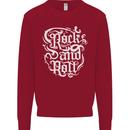 Rock and Roll Guitar Music Kids Sweatshirt Jumper Red