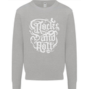 Rock and Roll Guitar Music Kids Sweatshirt Jumper Sports Grey