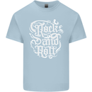 Rock and Roll Guitar Music Kids T-Shirt Childrens Light Blue