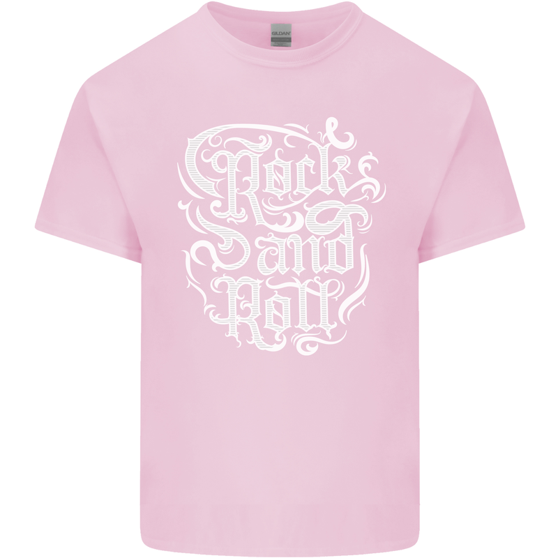 Rock and Roll Guitar Music Kids T-Shirt Childrens Light Pink