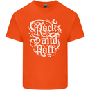 Rock and Roll Guitar Music Kids T-Shirt Childrens Orange