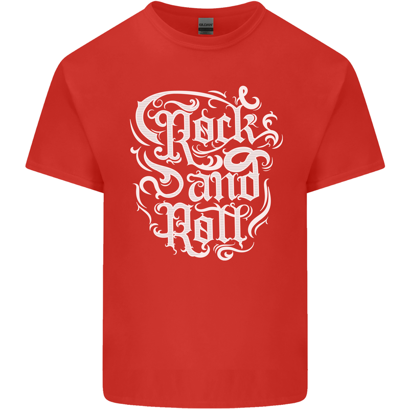Rock and Roll Guitar Music Kids T-Shirt Childrens Red