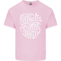 Rock and Roll Guitar Music Mens Cotton T-Shirt Tee Top Light Pink