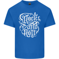 Rock and Roll Guitar Music Mens Cotton T-Shirt Tee Top Royal Blue