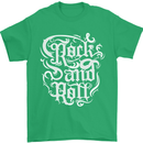 Rock and Roll Guitar Music Mens T-Shirt 100% Cotton Irish Green
